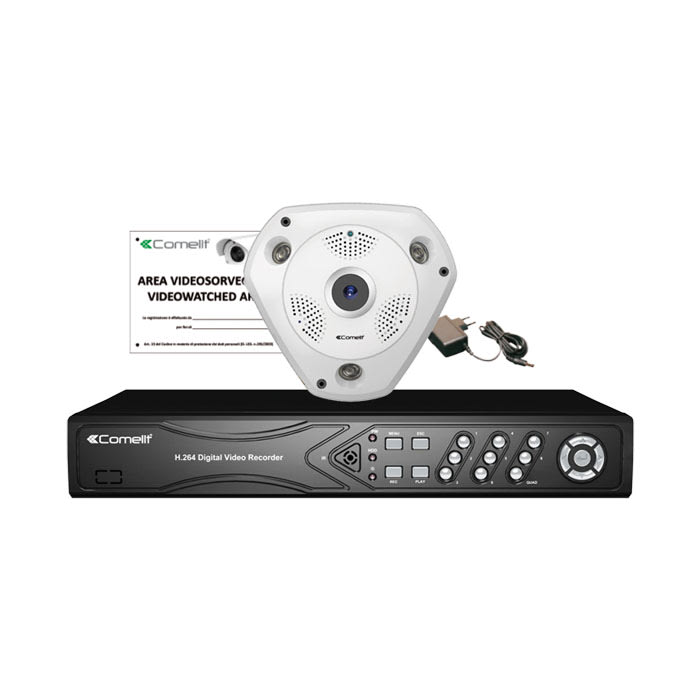 COMELIT GROUP SPA - COEIPKIT045FEB KIT IP IPNVR045A,2XIPFE071A,2X43082