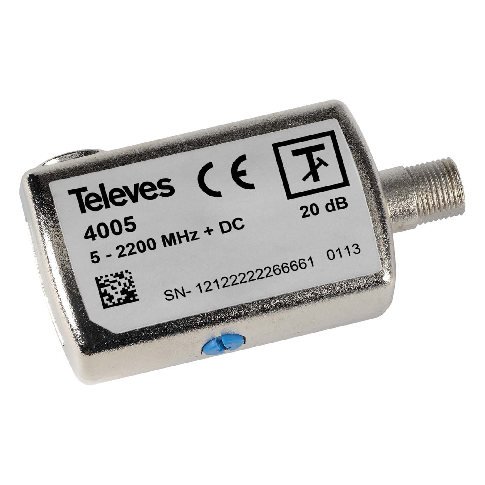 TELEVES ITALIA SRL - TVV4005 ATTENU.REGOLA. F 0..20DB 5..2200MHZ + DC