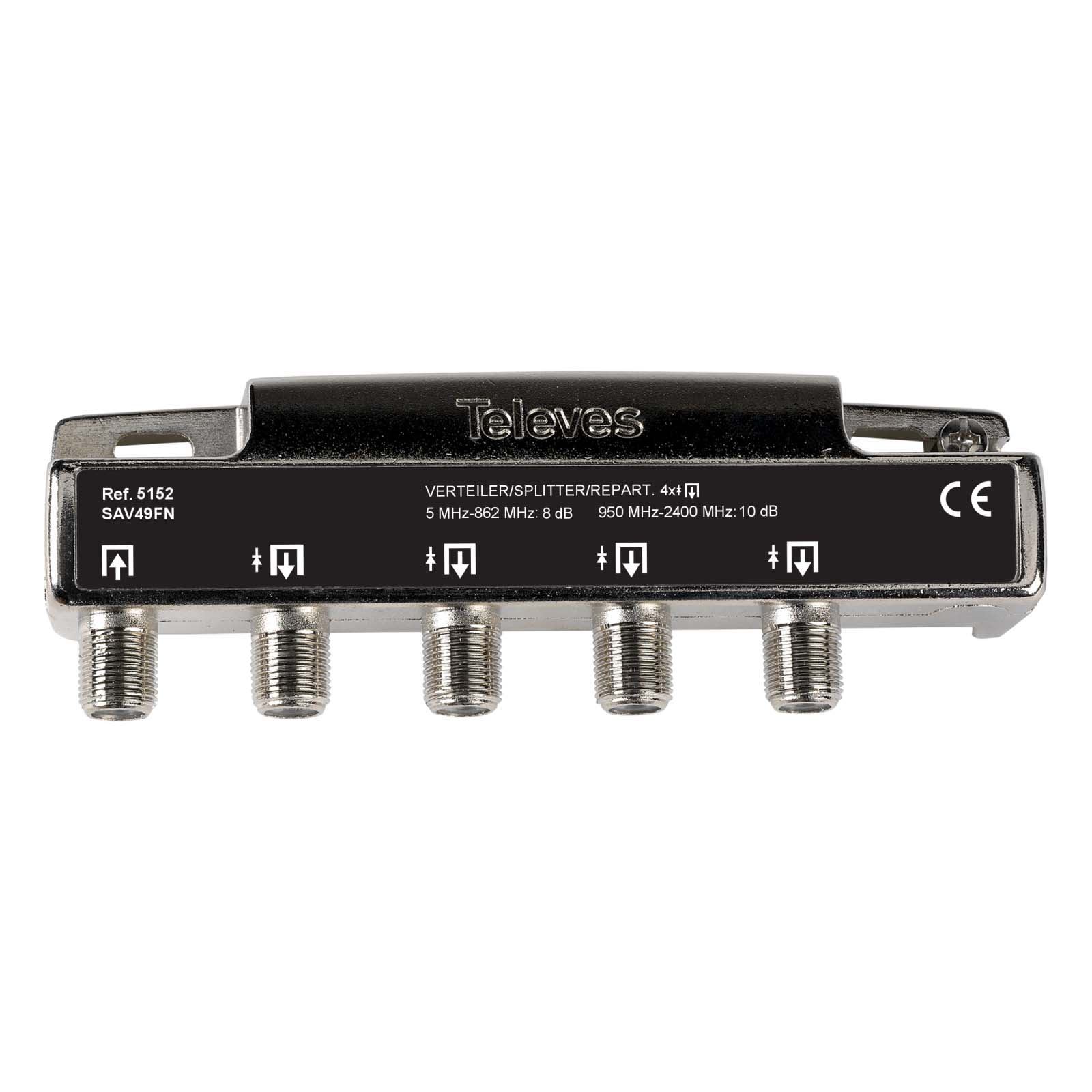 TELEVES ITALIA SRL - TVV5152 PARTIT.5-2400MHZ F 4VIE 7,5/10DB