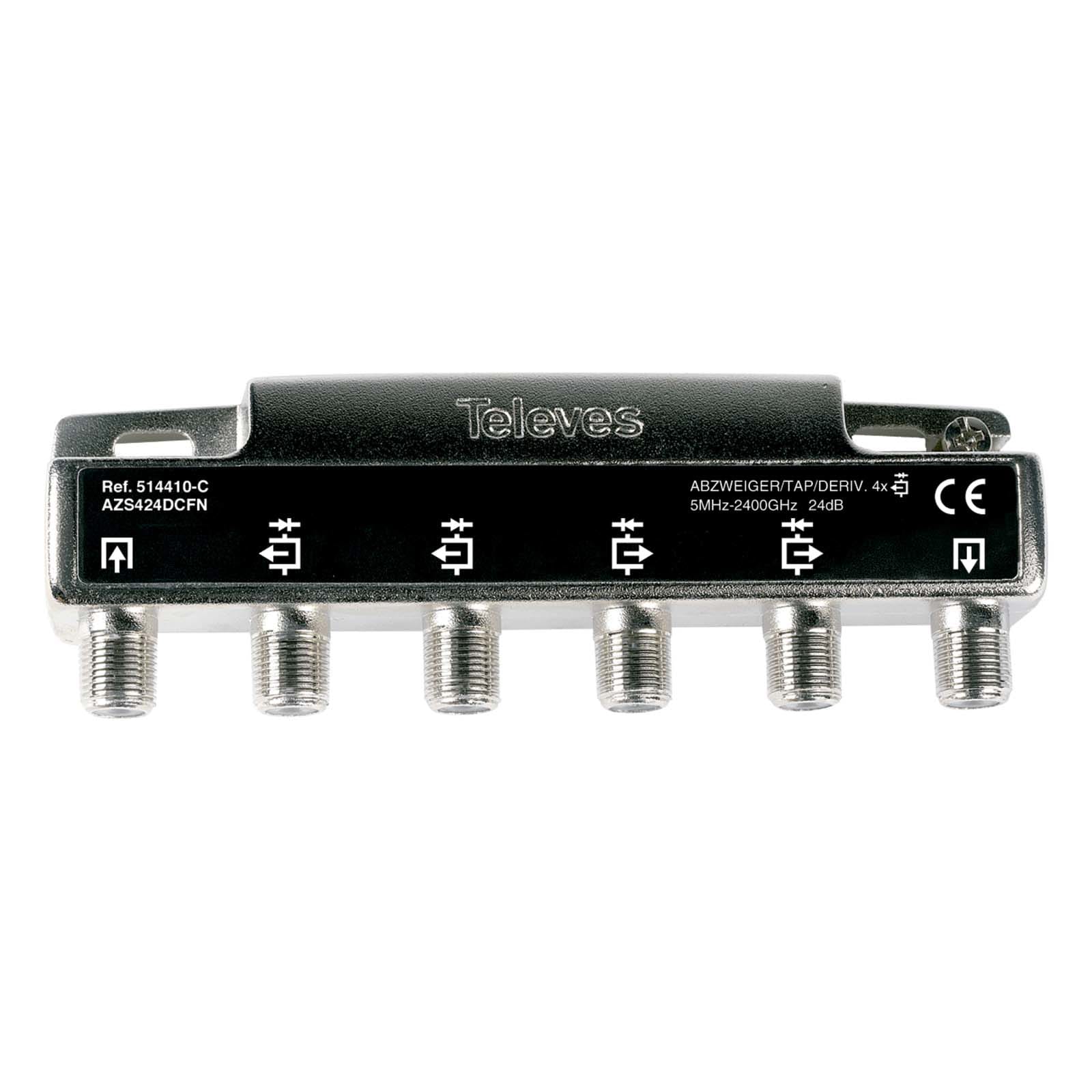 TELEVES ITALIA SRL - TVV514410 DERIVATORE 5...2400MHZ F 4VIE 24DB +DC