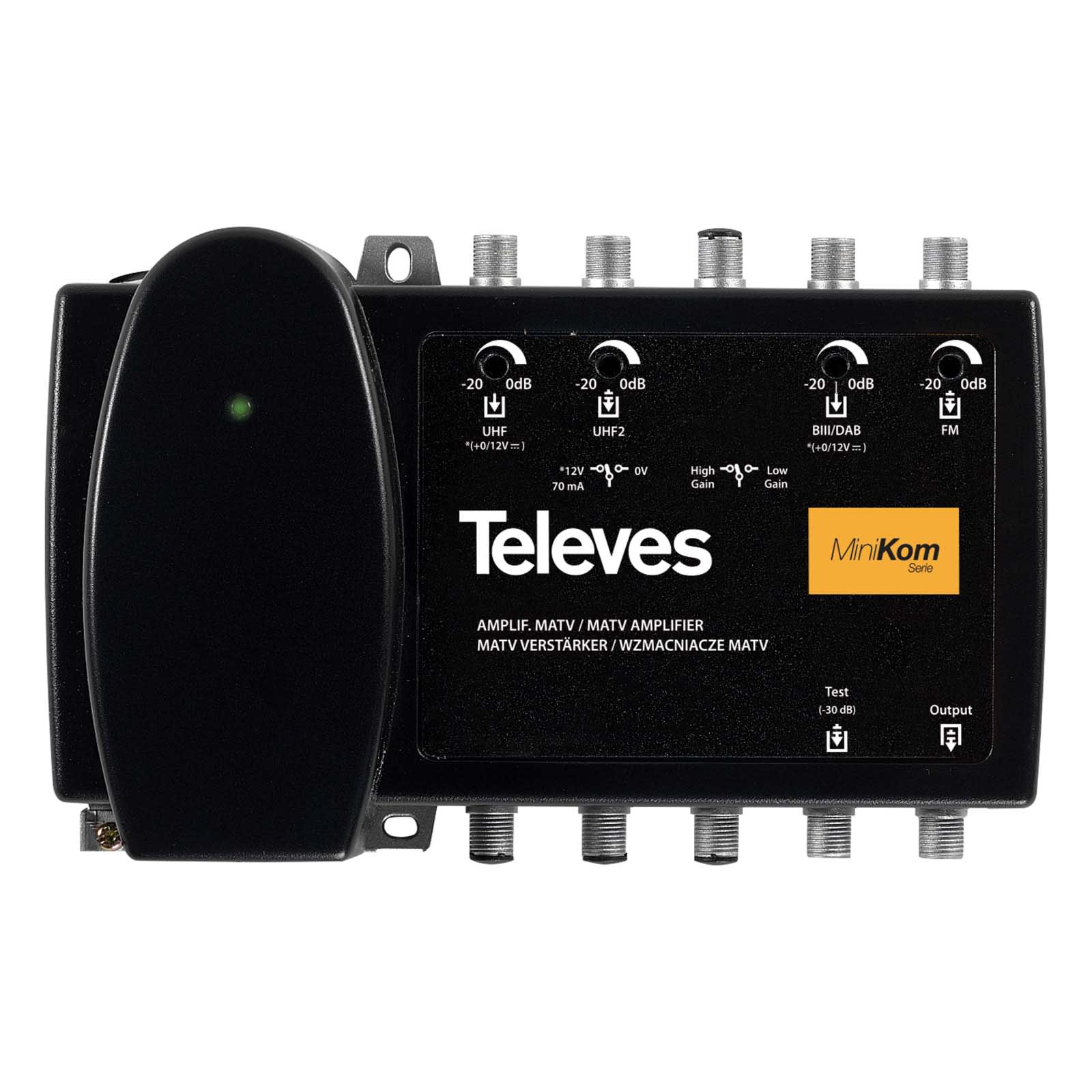 TELEVES ITALIA SRL - TVV539201 AMP. MINIKOM MATV 4I/1U F FM-BIII/DAB-U-