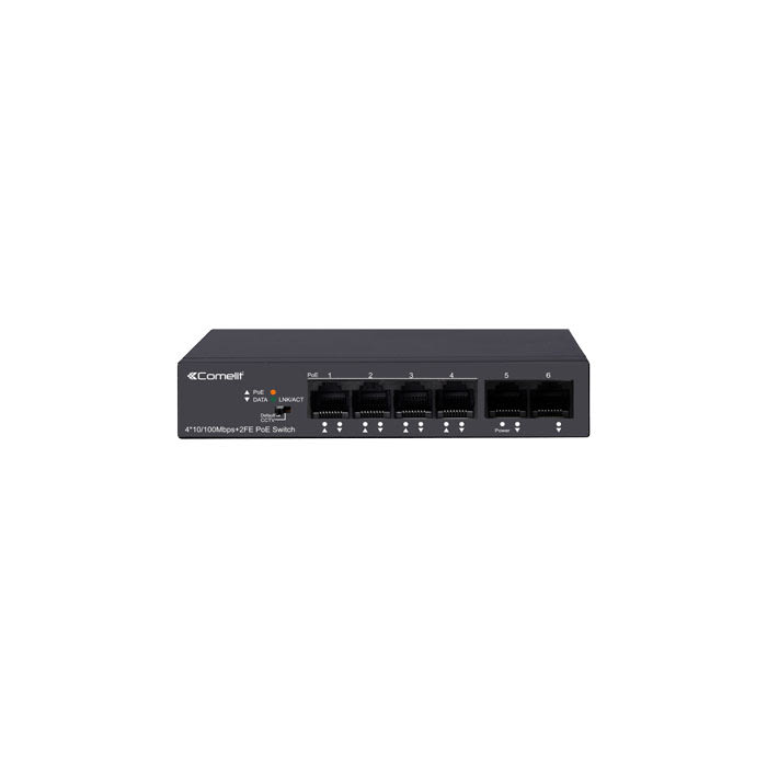 COMELIT GROUP SPA - COEIPSWP06N100A SWITCH 4 PORTE POE + 2 UPLINK 10/100
