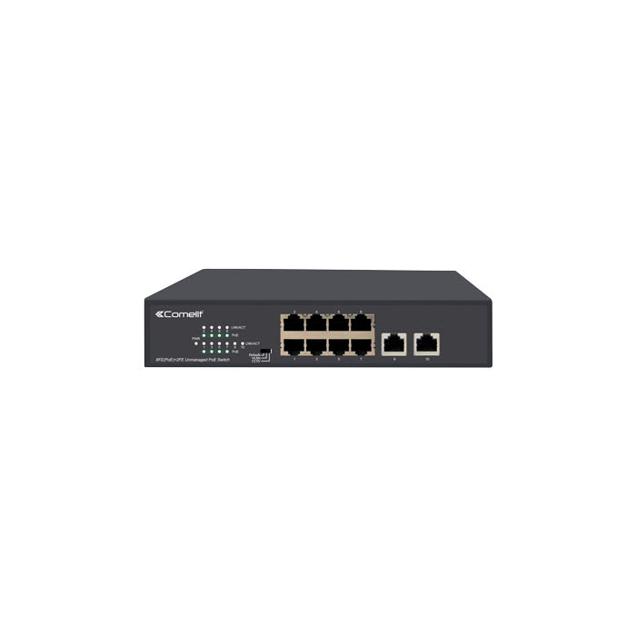 COMELIT GROUP SPA - COEIPSWP08N100A SWITCH 8 PORTE POE + 2 UPLINK 10/100