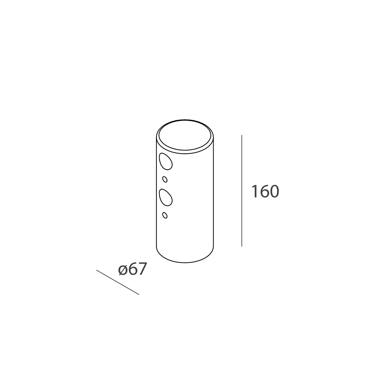 NOVALUX SPA - NOXA550NE ACC. EST.: SUPPORTO PER PALO NER