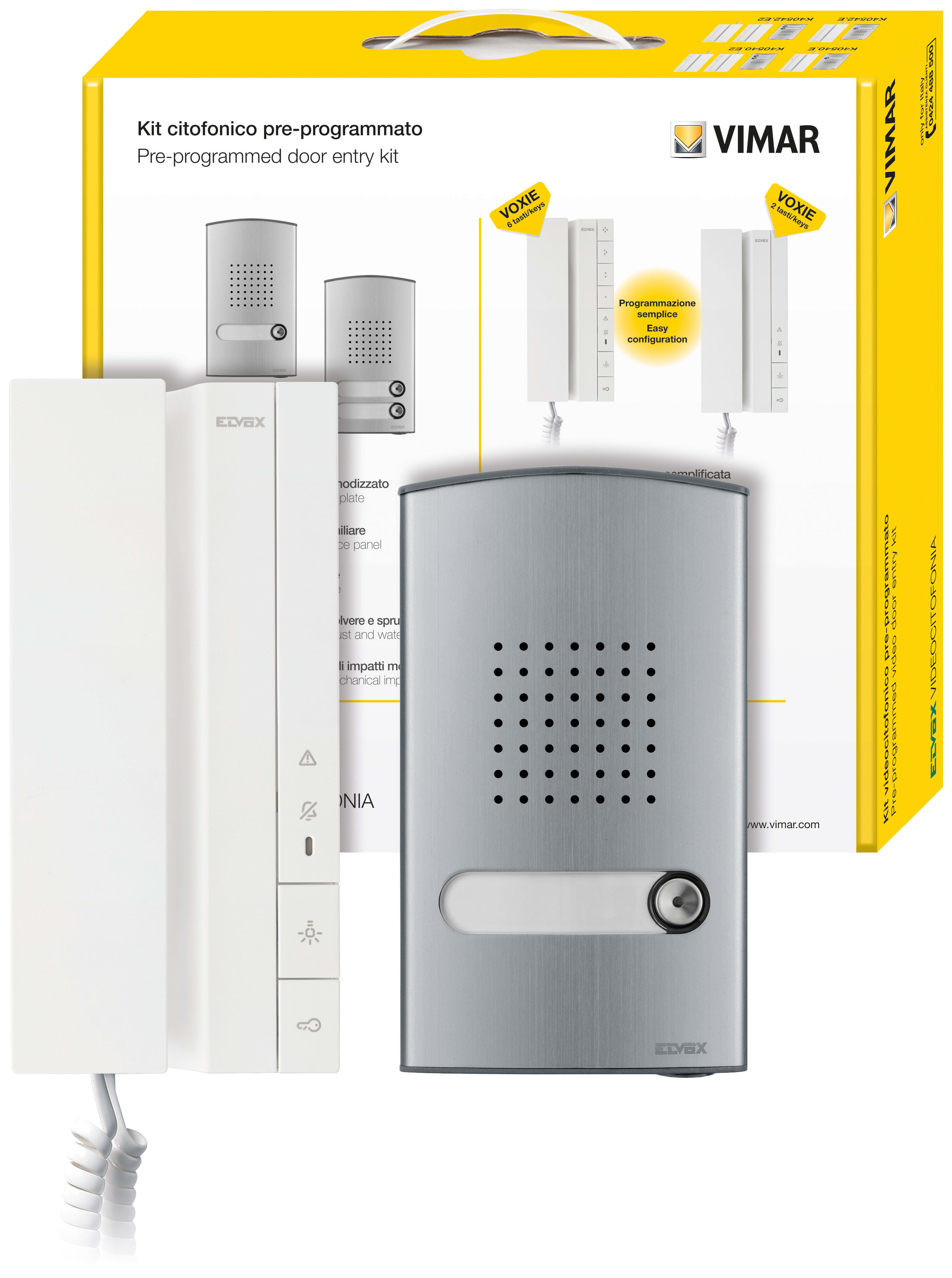 VIMAR SPA - VIWK40540.E KIT CITOFONICO MONOF. VOXIE 40540+40141