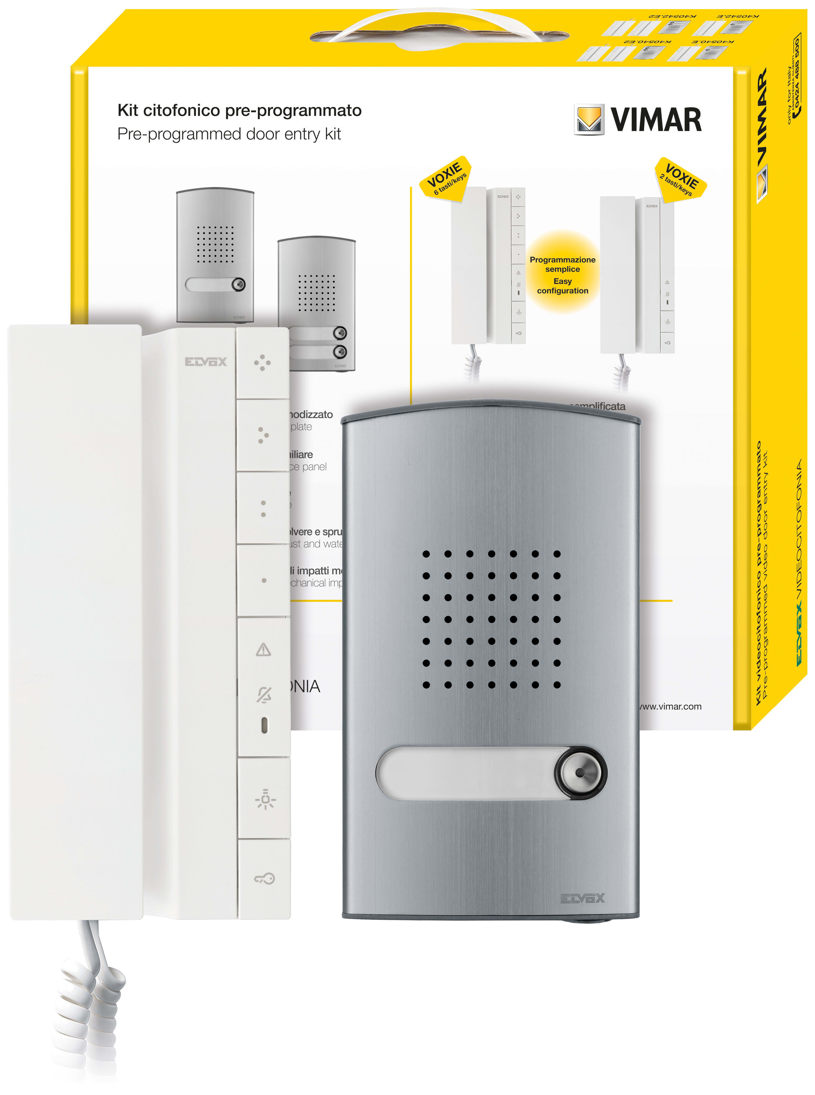 VIMAR SPA - VIWK40542.E KIT CITOFONICO MONOF. VOXIE 40542+40141