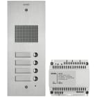 VIMAR SPA - VIWK41504 KIT STEELY 2F+ AUDIO 4 PULSANTI ACCIAIO