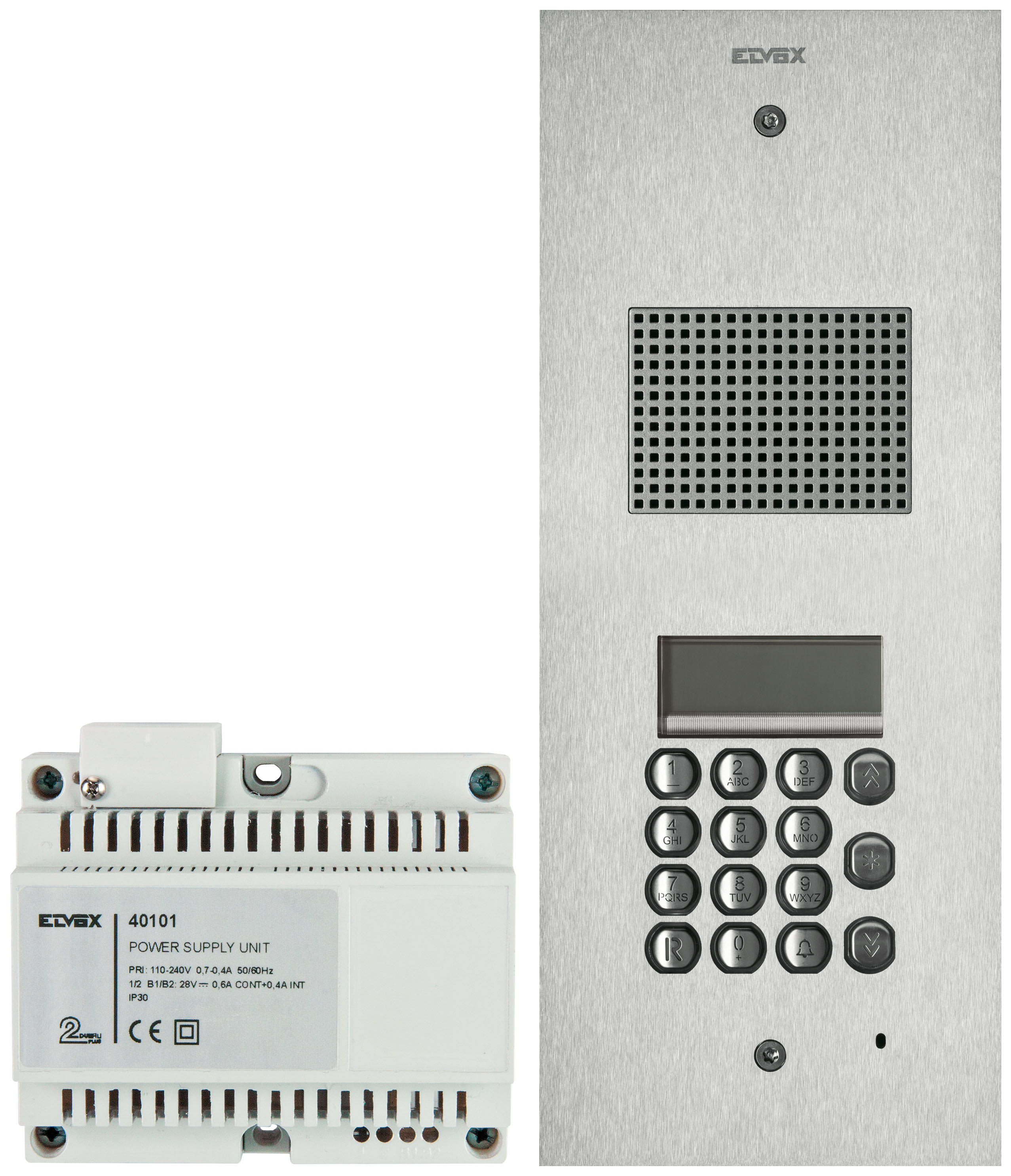 VIMAR SPA - VIWK41540 Kit Steely 2F+ audio tast.+disp.acciaio