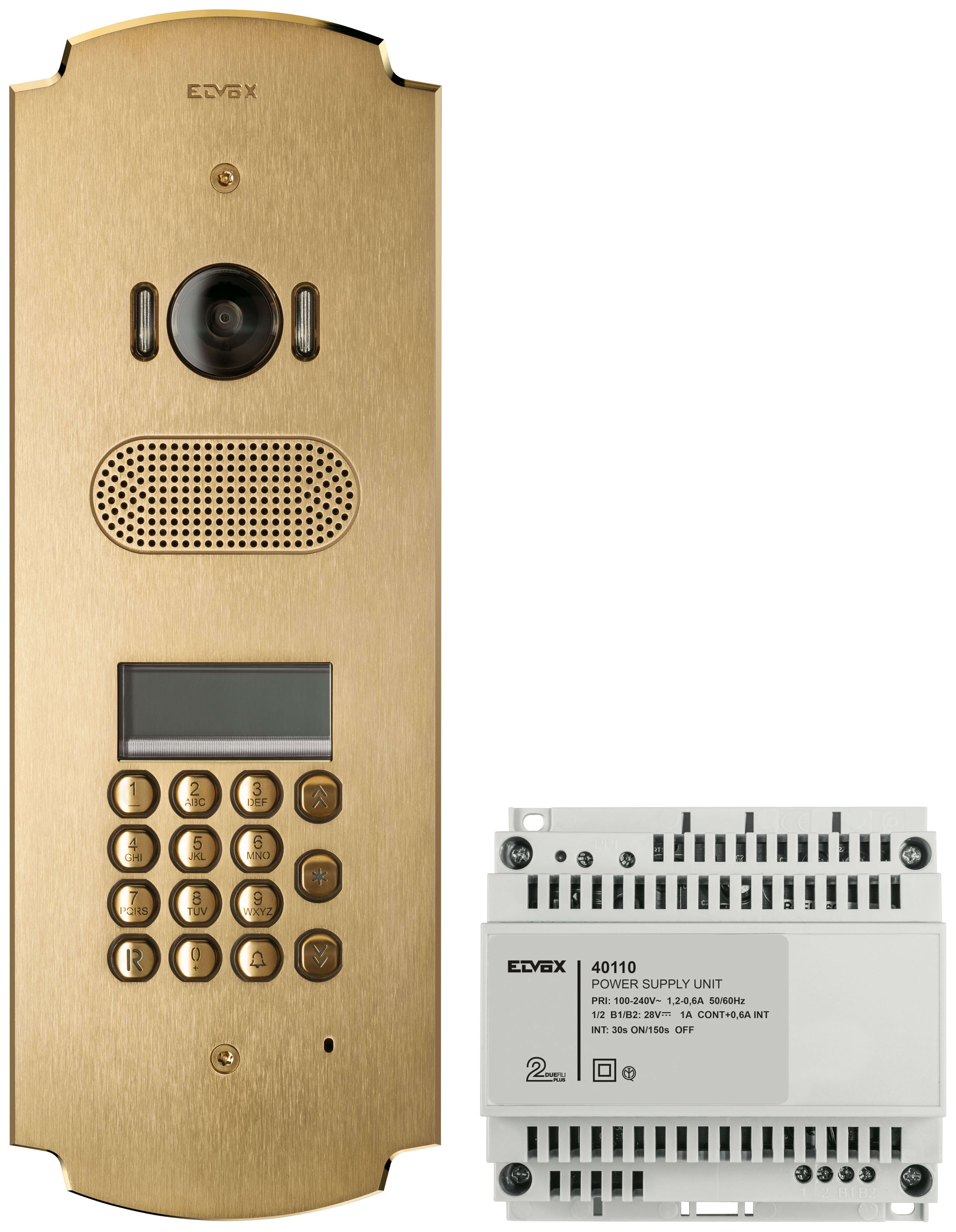 VIMAR SPA - VIWK41641 KIT PATAVIUM 2F+ A/V TAST.+DISP.OTTONE