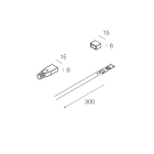 NOVALUX SRL - NOX1009C7.99 STRIP LED 48VDC IP67 :KIT TESTATE+CAVO