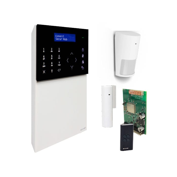 COMELIT GROUP SPA - COEKSW3220L KIT SECUR HUB 2G RF12PIR RF1MCW RF4KEY