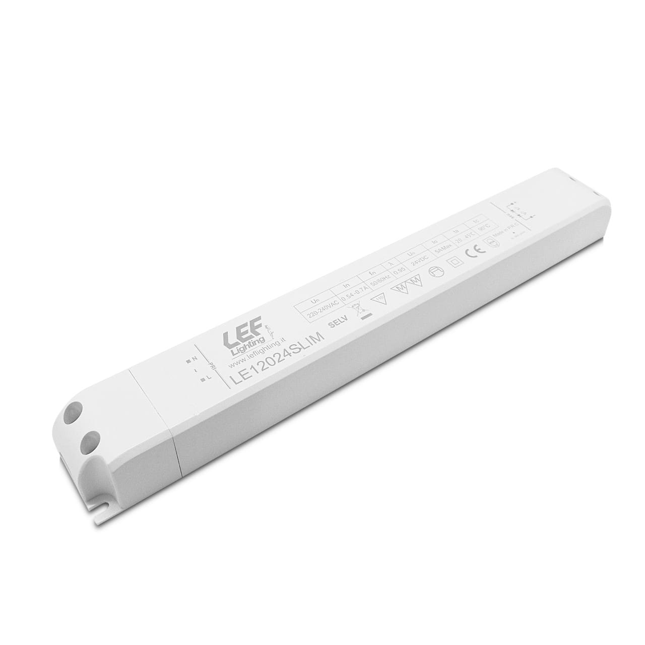 LEF LIGHTING SRL - LEFLE12024SLIM ALIM. LED TENS. COSTANTE 120W 24VDC IP20
