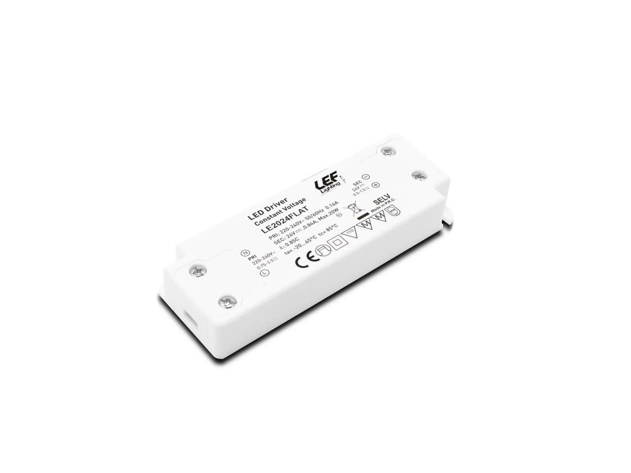 LEF LIGHTING SRL - LEFLE2024FLAT ALIM. LED TENS. COSTANTE 20W 24VDC FLAT