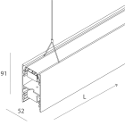 NOVALUX SRL - NOX100261.01 LUCKY EVO B: MODULO CIECO L=1125 BIANCO