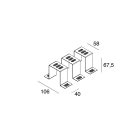 NOVALUX SPA - NOX1005A1.99 LUCKY EVO: KIT INCASSO LED (3X)