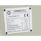 CEMBRE SPA - CEM48919 TARGA RIVET. 4MM MG-VRT-RH BIANCO 50X14