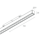 NOVALUX SPA - NOX108587.02 MICRO MOD. F8: 25W 4K 724 DALI C90 NE