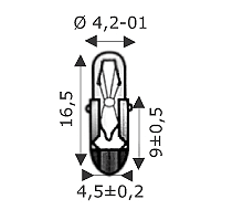 WIMEX - WIM4100845 T-4.5 4X16 60V 20MA