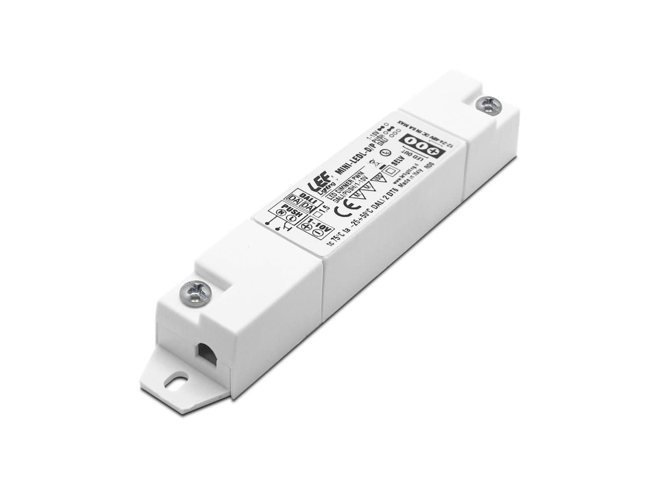 LEF LIGHTING SRL - LEFMINI-LEDL-D/P INTER.DIM.12-24-48VDC 6A PUSH/DALI/1-10V