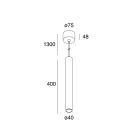 NOVALUX SPA - NOX108302.01 MINI TUBE: LED 14W BIANCO 3K CRI90