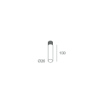NOVALUX SPA - NOX108528.99 MINITUBE F8: DIFFUSORE OPALE L=100MM