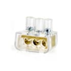 CONTACT ITALIA SRL - IICC00.3 Morsetto unipolare a 3 fori, sezione 16 mmq, per collegamento cavi elettrici