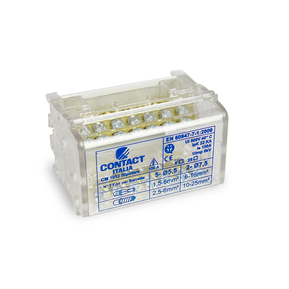 CONTACT ITALIA SPA - IICCM1052 MORSETTIERA BIPOLARE 7 FORI 100A