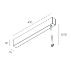 NOVALUX SPA - NOX1058D1.02 P-30: ROSONE SOSPENSIONE 100W-24V NE