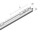 NOVALUX SPA - NOX105849.01 PROFILO PARETE Installabile a luce diretta e/o indiretta. Staffe incluse, cover cieca e/o diffusore da ordinare a parte. Installabili max 1 strip LED
