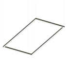 NOVALUX SPA - NOX103344.20 P-30 READY RETTANGOLARE 1630x830 Apparecchio LED quadrato per installazione a sospensione. Garanzia 5 anni.