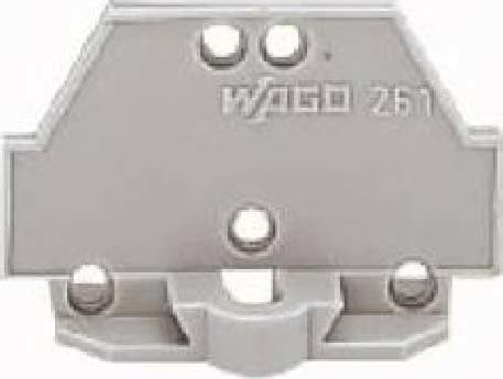WAGO ITALIA SRL - WAG261-410 PIASTRA TERMINALE FLANGIA FISSAGGIO GRIG