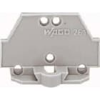 WAGO ITALIA SRL - WAG261-410 PIASTRA TERMINALE FLANGIA FISSAGGIO GRIG