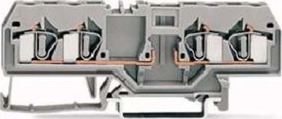 WAGO ITALIA SRL - WAG281-656 MORSETTO DI BASE PER 4 CONDUTTORI GRIGIO