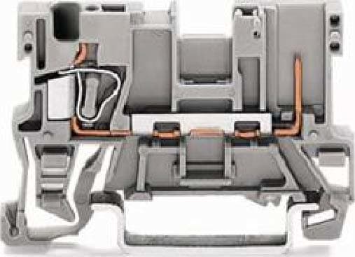 WAGO ITALIA SRL - WAG769-176 MORS BASE 1 CONDUT/1 PIN GUIDADIN35X15 3