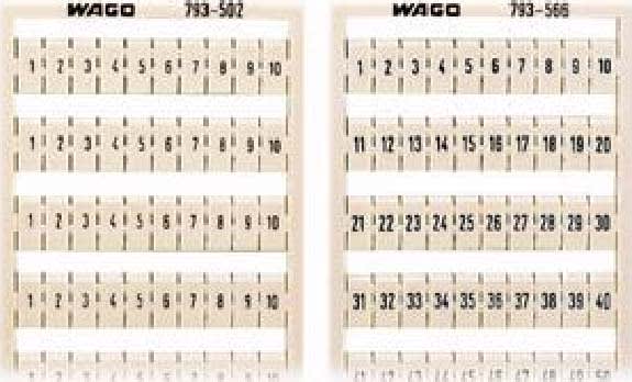 WAGO ITALIA SRL - WAG793-504 SCHEDA DI MARCATURA WMB COME SCHEDA, BIA