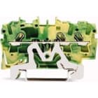 WAGO ITALIA SRL - WAG2001-1307 MORSETTO DI TERRA PER 3 CONDUTTORI VERDE