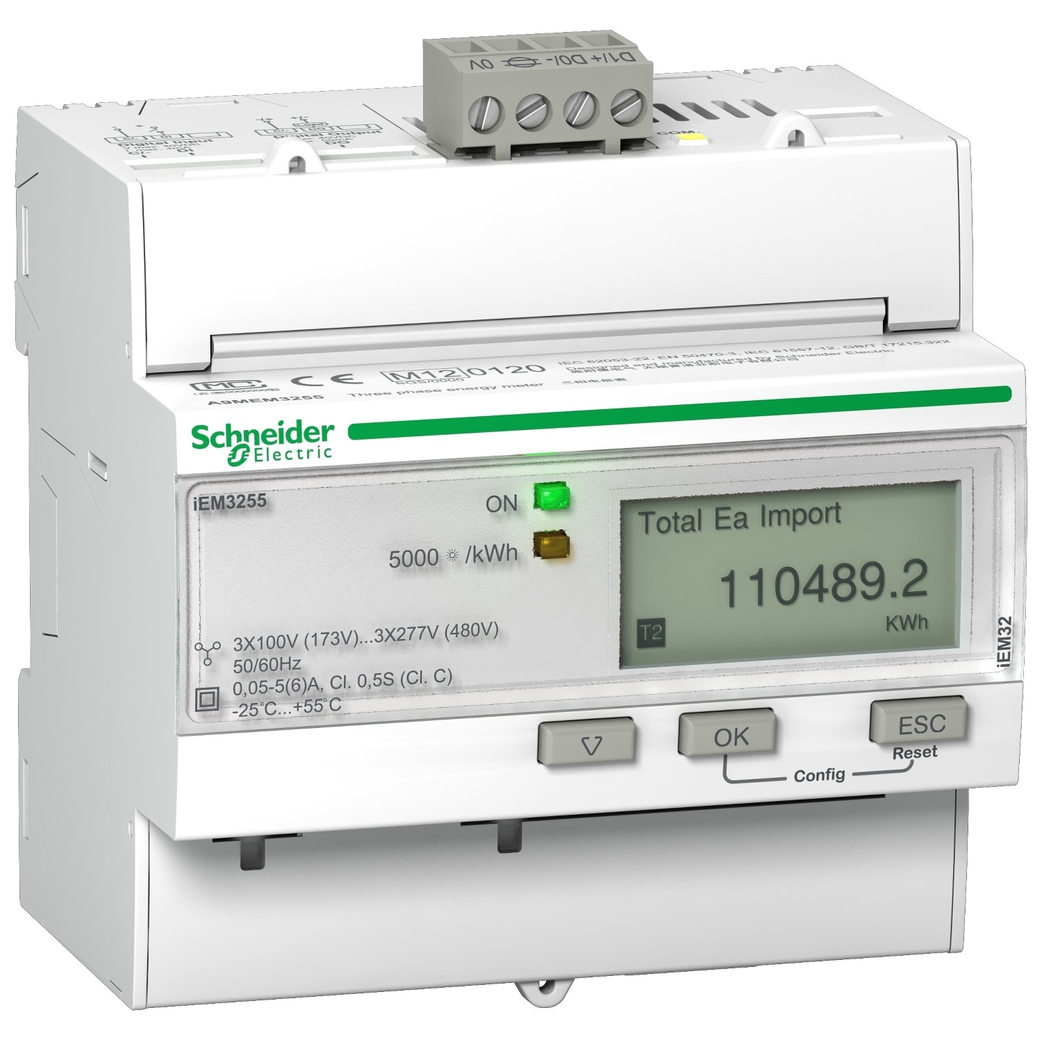 SCHNEIDER ELECTRIC - SNRA9MEM3255 IEM3255 3P+N INS.TA, MODBUS MID