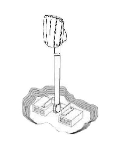 URMET SPA - UTD1033/396 PALO DA INTERRARE