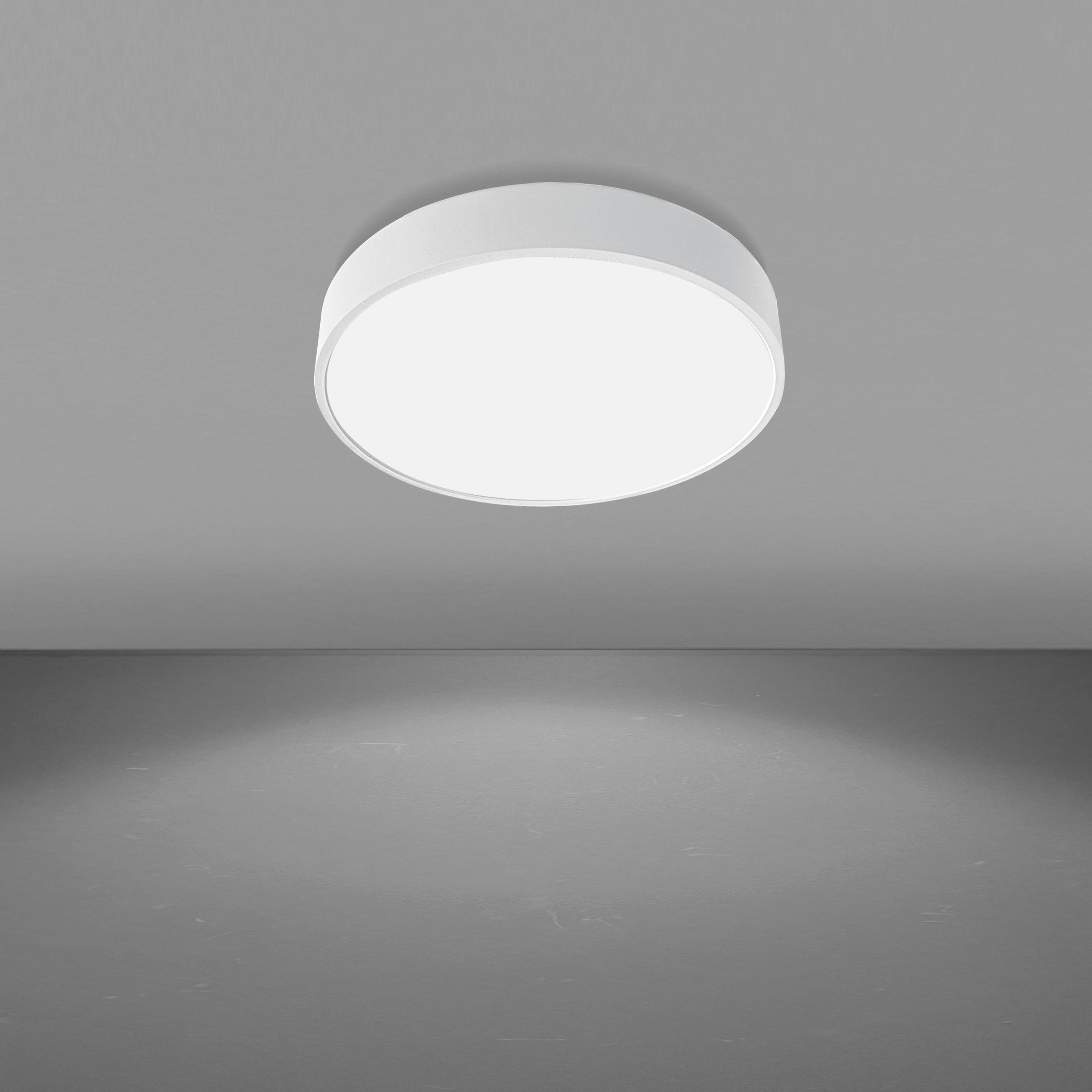 NOBILE ITALIA - NOBAS45/3K18/90/W1 PLAFO. TONDA OP. 16W 3K IP40 ON-OFF IT