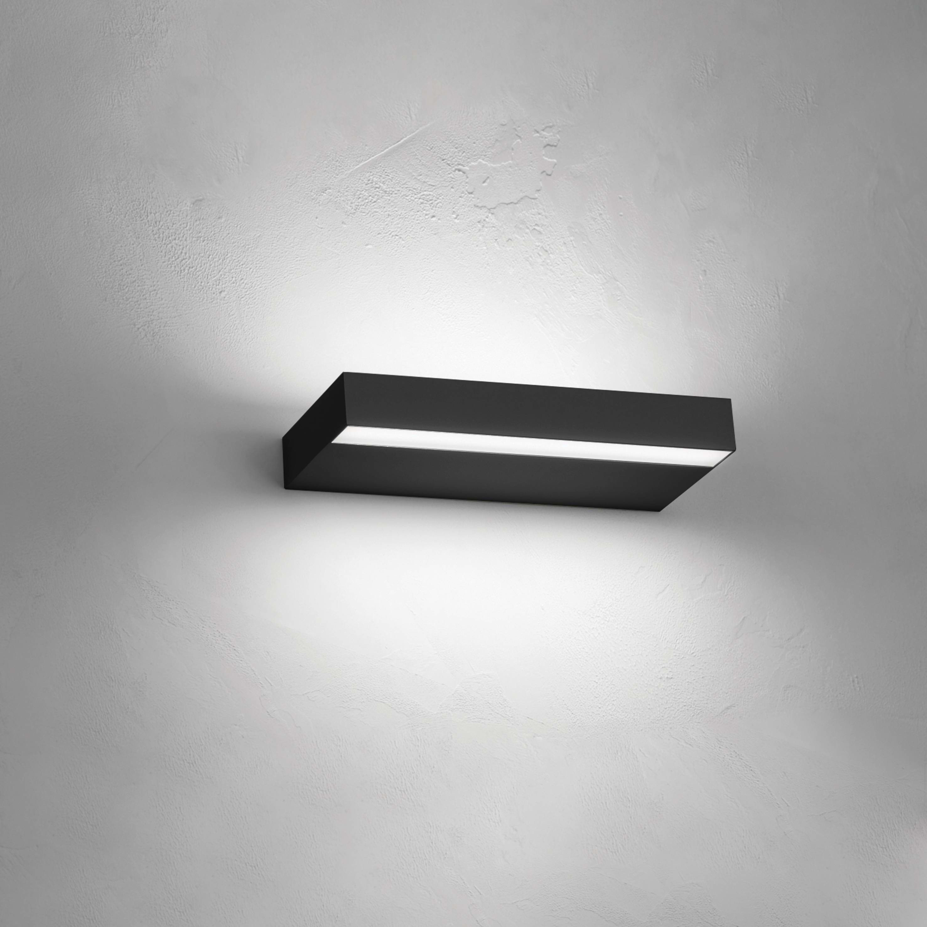 NOBILE ITALIA - NOBPK30/2A/3K/B1 APPLIQUE BIEM 2X16W 3K NERO ON-OFF IT