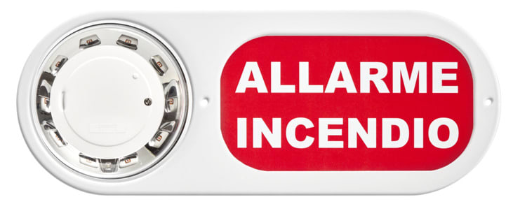 URMET SPA - UTD1043/053 PLEXI PER VAD ALLARME INCENDIO