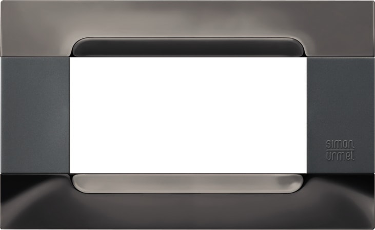 URMET SPA - UTD10904.92 PLACCA MET NICKEL NERO 4M