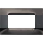 URMET SPA - UTD10904.92 PLACCA MET NICKEL NERO 4M