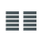 URMET SPA - UTD1168/104G SET CART ALPHA TST SINGOLO GRI