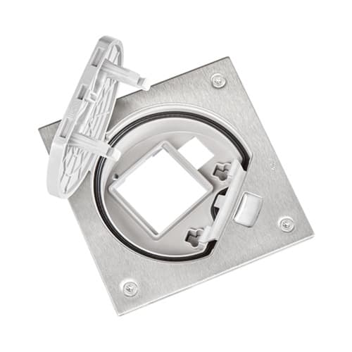 URMET SPA - UTD12066/EU-23.AC PORTAMEC.VUOTO K45+RJ45 INOX