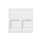 URMET SPA - UTD12100/B76-9 FROMT.2XPRESE RJ45 KEYSTONE 2M