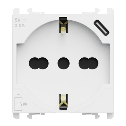 URMET SPA - UTD27312/2.B PRESA P40 16A+USB 5V 3A 2M B