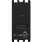 URMET SPA - UTD27332.N CARICATORE PD20W 2XUSB 1M N