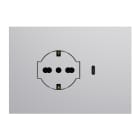 URMET SPA - UTD27850.AL KIT P40 CLEAN+USB 3.0 A+C ALLUMINIO