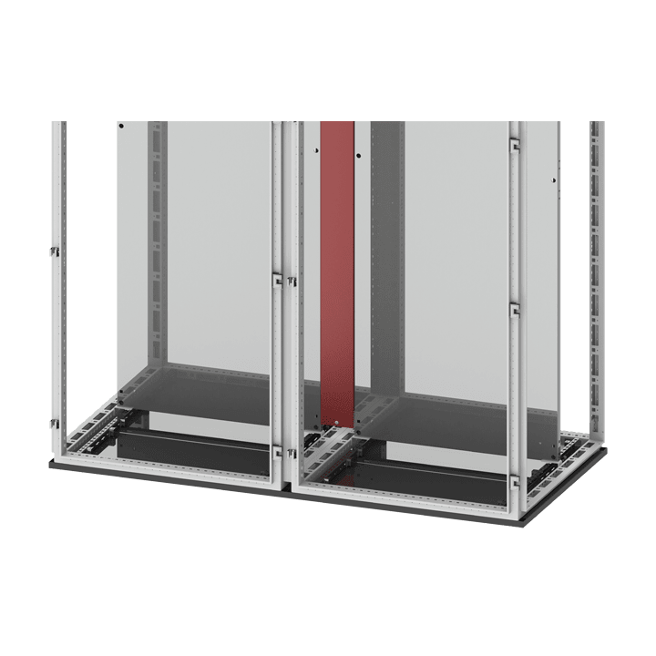 DKC-RAMBLOCK - RMBRZPIE18 Piastra unione per pannelli di cablaggio a inserimento frontale per armadi CQE, altezza 1800 mm